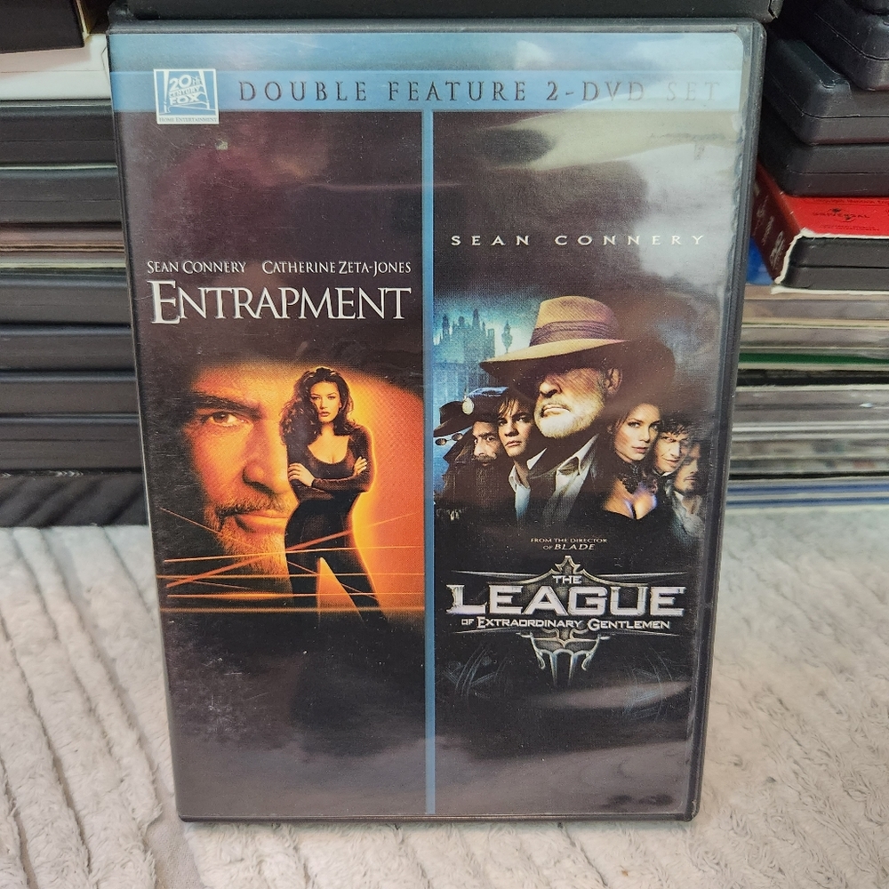 𝅺ENTRAPMENT + THE LEAGUE 2 DVD SET Sean Connery, Angelina Jolie